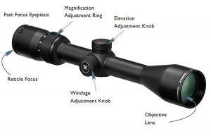 Vortex Optics Diamondback 4-12x40 Second Focal Plane Riflescope - Dead-Hold BDC Reticle (MOA) with Baseball Hat